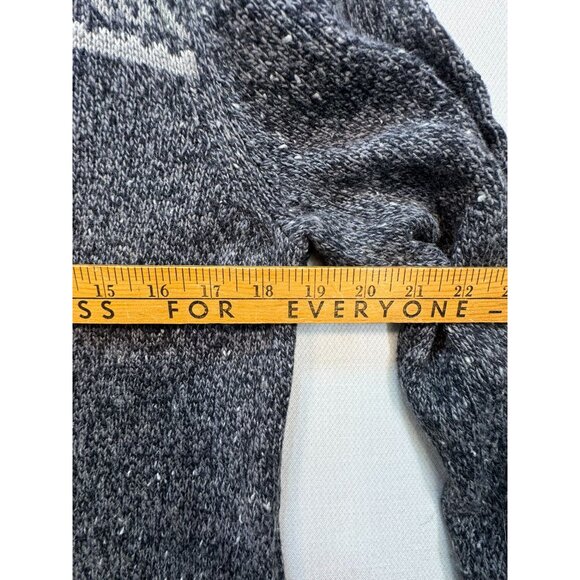 Woolrich Womens Petite Cardigan Sweater M Gray Button Closure & Patterned Design - Picture 10 of 14